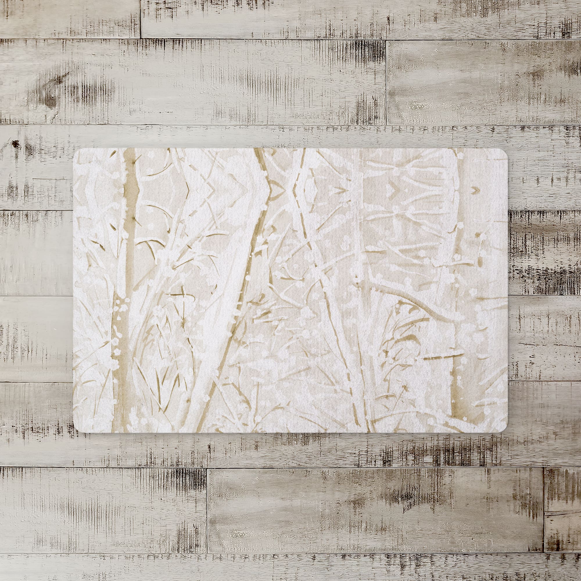 Snowy Woods 27x18 Floor Mat